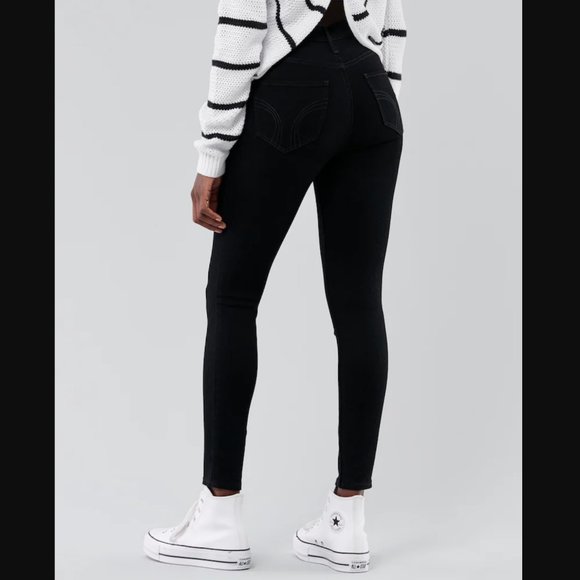 Ultra High-Rise Super Skinny Jeans, 25x31, Black - Picture 7 of 15